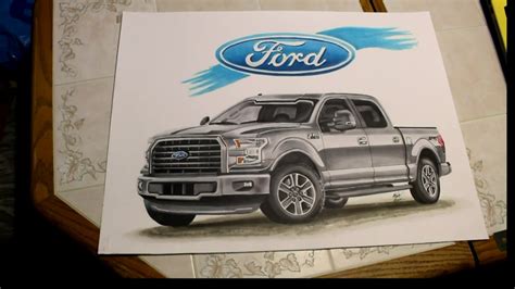 Time Lapse Drawing 2016 Ford F150 Youtube