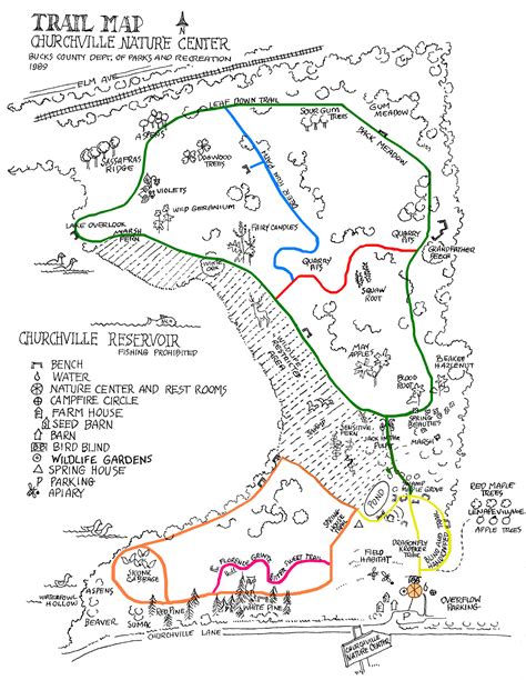 Trail Map Churchville Nature Center Accessible Nature