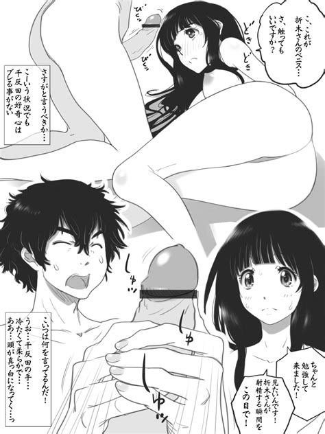 Chitanda Eru And Oreki Houtarou Hyouka Drawn By Suesan Danbooru