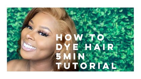 If you dye a synthetic wig with hair dye with chemical compounds, then this will most likely be the last procedure for him. Simplest way to dye hair | UNDER 5 MINS Beginner friendly ...