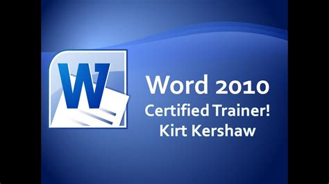 Microsoft Word 2010 Tutorial For Beginners How To Use Word Part 2