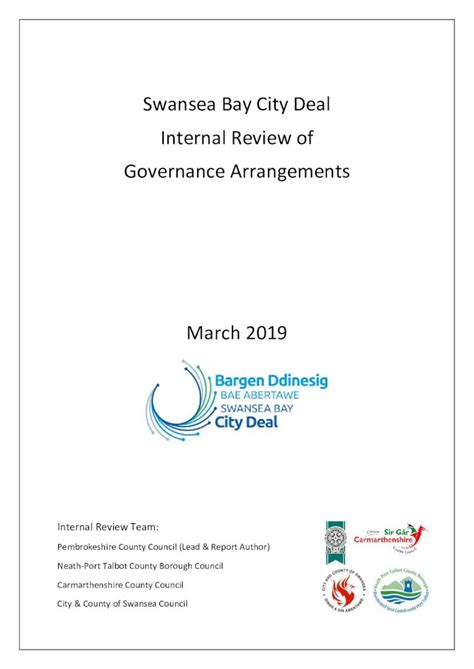 Pdf Swansea Bay City Deal Internal Review Of Governance Arrangements
