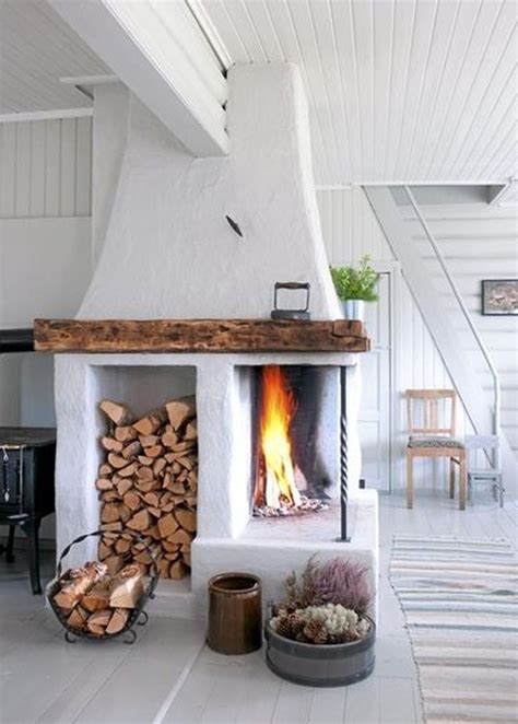 Awesome 41 Fantastic Scandinavian Fireplace Ideas More At
