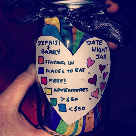 Pin By Stephanie Frank On Heart Strings Date Night Jar Cute Date Ideas Gifts For Your Babefriend