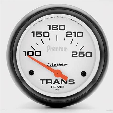 Auto Meter Phantom Transmission Temperature Gauge 67mm Fahrenheit