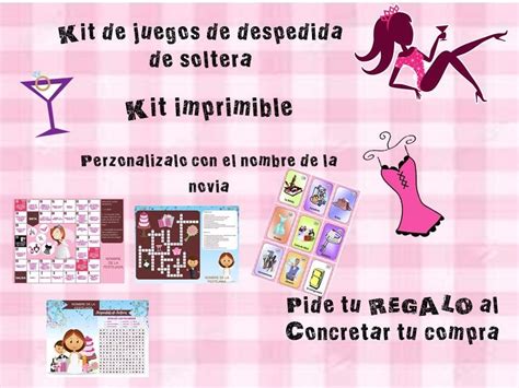 Kit Imprimible De Juegos Para Despedida De Soltera 5000 En Mercado