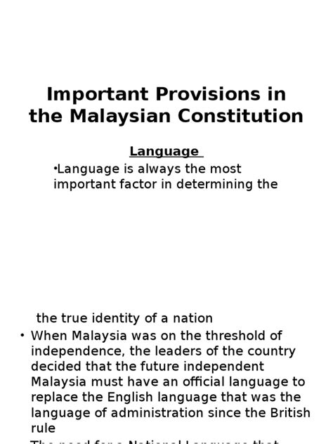 Odds mean nothing without the question in front of us! 7. Important Provisions in the Malaysian Constitution.pptx ...