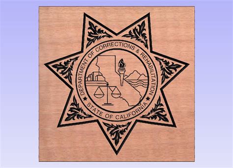 California Dept Of Correction And Rehabilitation Badge Svg Etsy