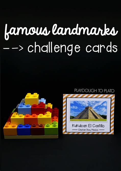 Stem Challenge Build Famous Landmarks Playdough To Plato