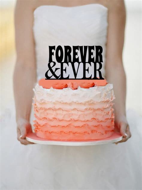 Forever And Ever Wedding Cake Topper Monogram Cake Topper Etsy