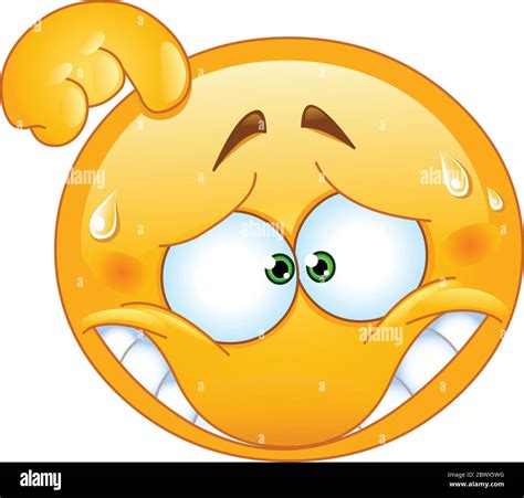 Emoticon Embarrassed High Resolution Stock Photography And Images Alamy