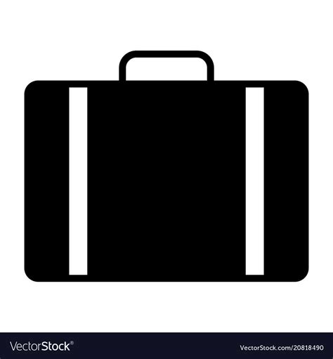 Travel Bag Icon Simple Minimal 96x96 Pictogram Vector Image