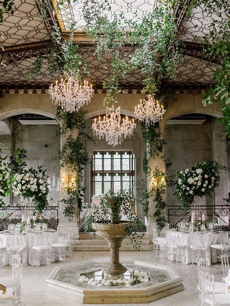 Timeless Wedding Reception Featuring Luxury Crystal Chandeliers Artic
