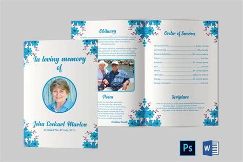 Funeral Program Template Obituary Template 706826 Brochures