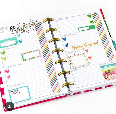 Mini Happy Planner Page Layout Happy Planner Layout Mini Happy
