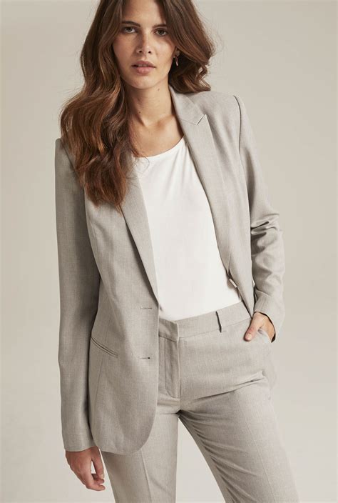 Grey Tailored Suit Jacket Long Tall Sally