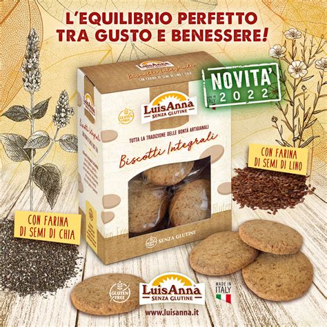 Biscotti Integrali Senza Glutine Di LuisAnna Prodotto Gluten Free