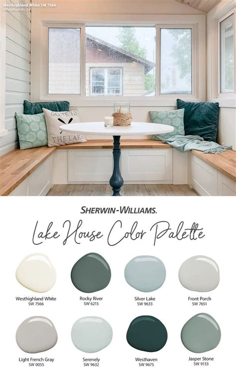 Lake House Paint Palette From Sherwin Williams In 2021 House Color