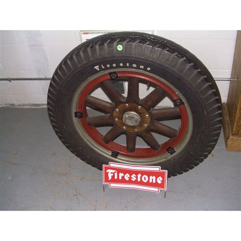 Original Firestone Wood Spoke Tire 1920s With Newer Firestone Wheel