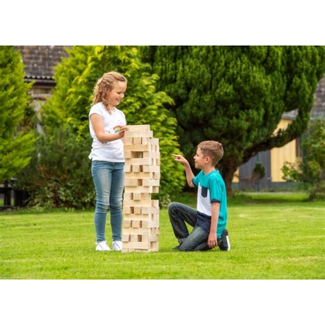 Giant Wooden Jenga Tumbling Tower Smyths Toys Uk