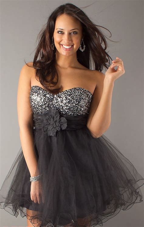 Tulle Sequined Sweetheart Short Plus Size Homecoming Dress With Flow