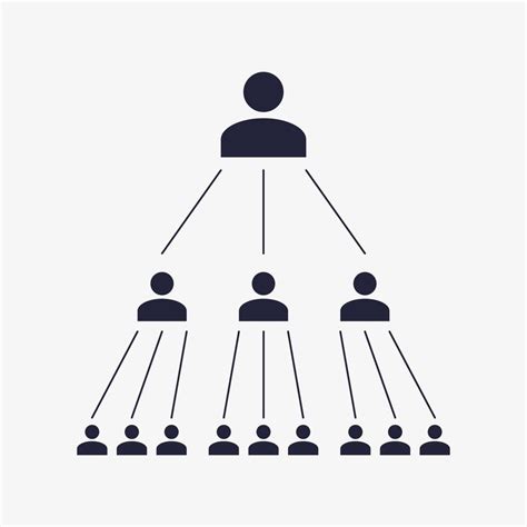 Multi Level Marketing Concept Vector Illustration Pyramid Scheme