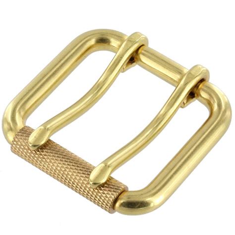b7357 1 1 2 natural brass double prong roller buckle etsy