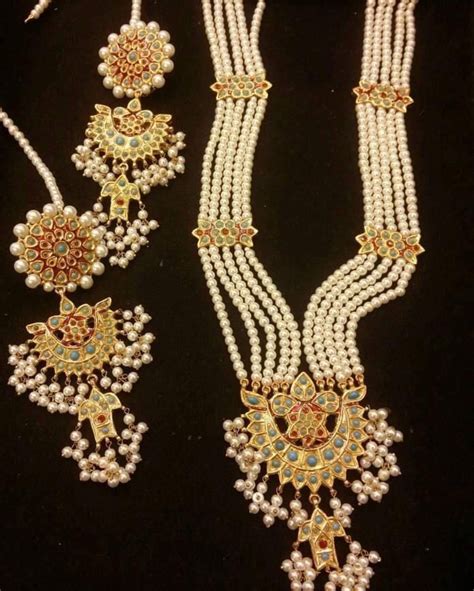 Kundan Mala Set With Earrings Model Kundan 43 Wedding Accessories