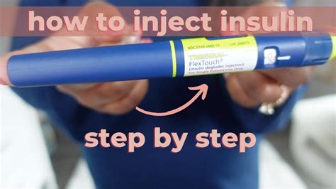 How To Take An Insulin Injection For The First Time With An Insulin Pen