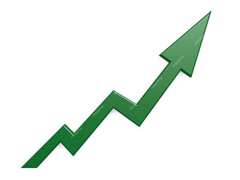 Premium Photo Green Arrow Graph Growth Up