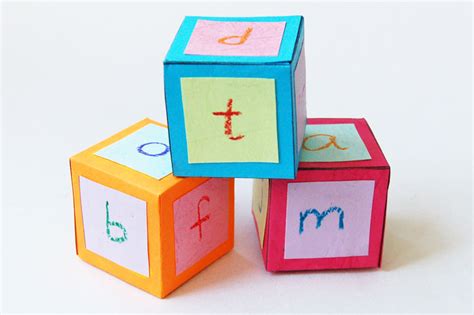 Alphabet Paper Blocks | Kids' Crafts | Fun Craft Ideas | FirstPalette.com