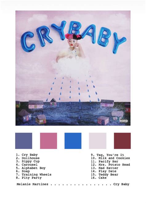 Melanie Martinez Crybaby Album Wall Art Paletas De Colores Fondo De