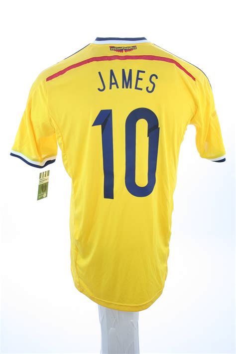 Hol dir das brandneue james rodriguez bayern trikot mit der nummer 11. Adidas Kolumbien Trikot 10 James Rodriguez WM 2014 Heim ...