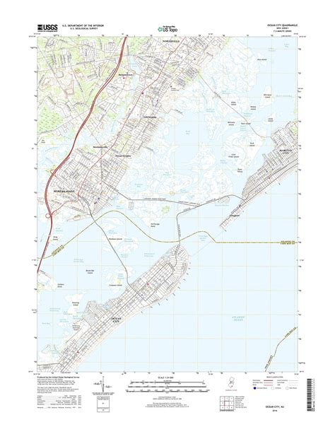 Mytopo Ocean City New Jersey Usgs Quad Topo Map
