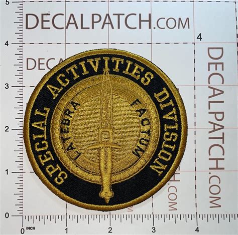 Cia Sad Special Activities Division Latebra Factum Patch Hook And Iron On