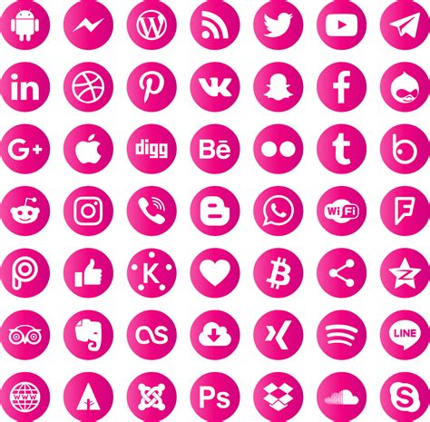Download Icons Social Media Svg Eps Png Psd Ai Vector Free El Fonts
