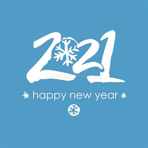 2021 Happy New Year Logo Text Design 2021 With Wishes Vector Template