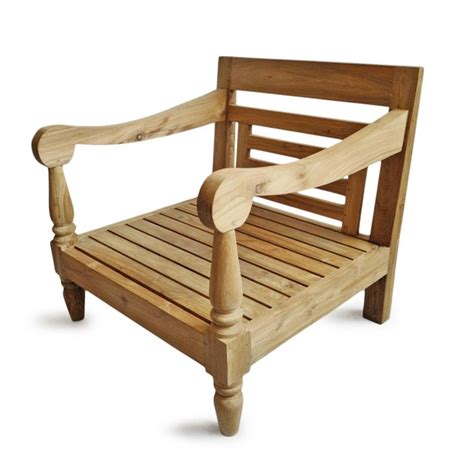 Teak Outdoor Club Chair Chairish