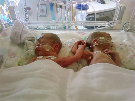 My Twins Holding Hand In The Nicuwhat A Blessing Neonatal Nurse
