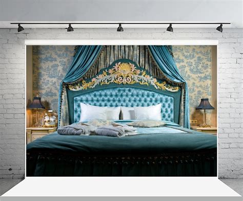 Hellodecor Polyester Fabric 7x5ft Luxury Bed Backdrop Nobleness Velvet