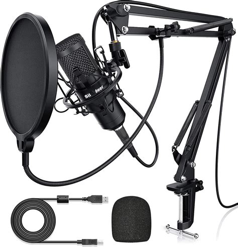 Usb Condenser Microphone For Computer Plug And Play 192khz