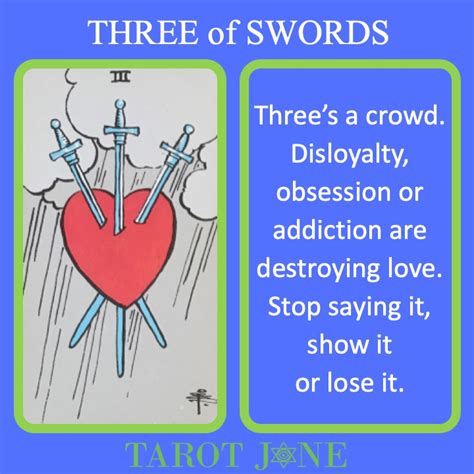 Three Of Swords Tarot Jane