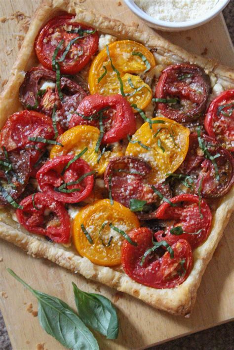 Heirloom Tomato Tart With Goat Cheese And Caramelized Onions Healthy