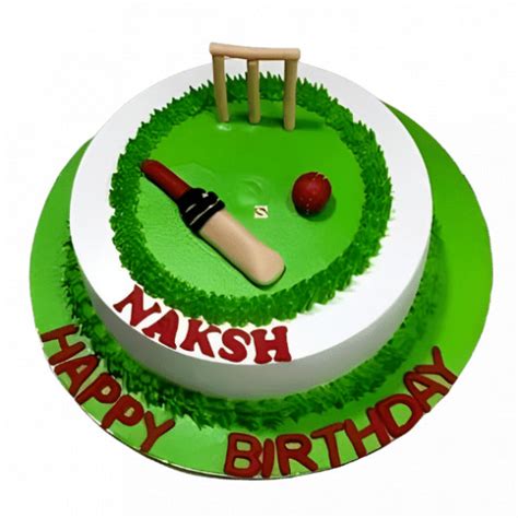 Cricket Bat And Ball Cake