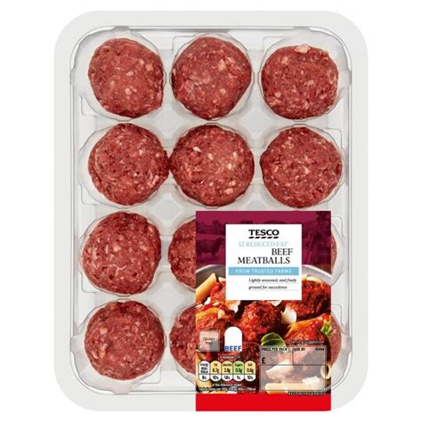 Tesco Reduced Fat Meatballs 336g Tesco Groceries