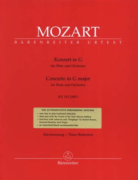 Concerto In G Major K 313 285c From Wolfgang Amadeus Mozart Buy