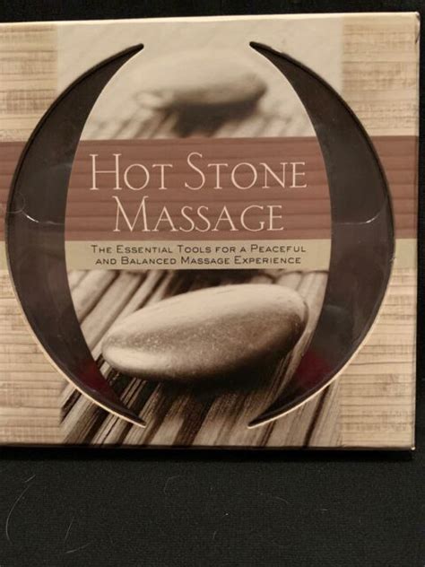 Sterling Innovations Hot Stone Massage 14 Flat Stones And 64 Pg Book New Ebay
