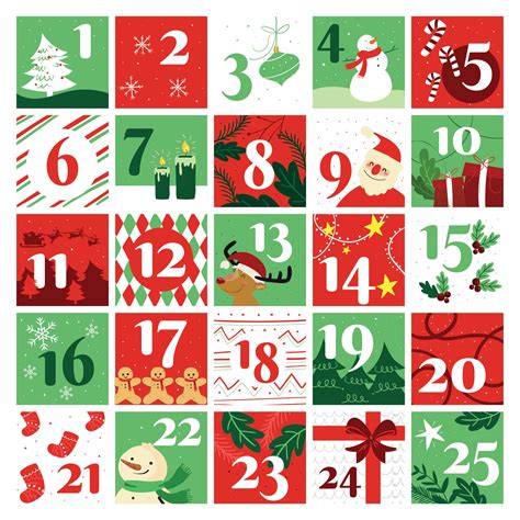 7 Best Christmas Printable Number Stickers