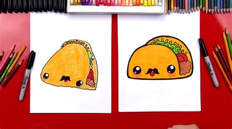 How To Draw A Funny Taco Art For Kids Hub