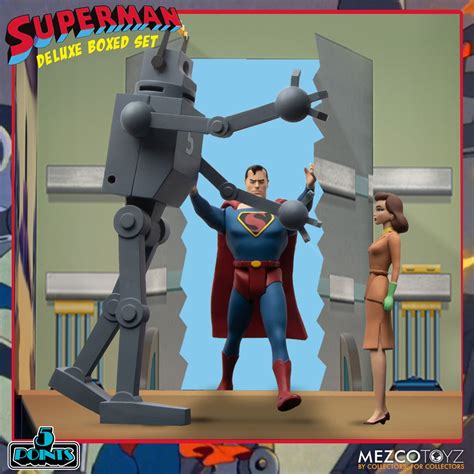 Superman 1941 The Mechanical Monsters 5 Points Deluxe Boxed Set